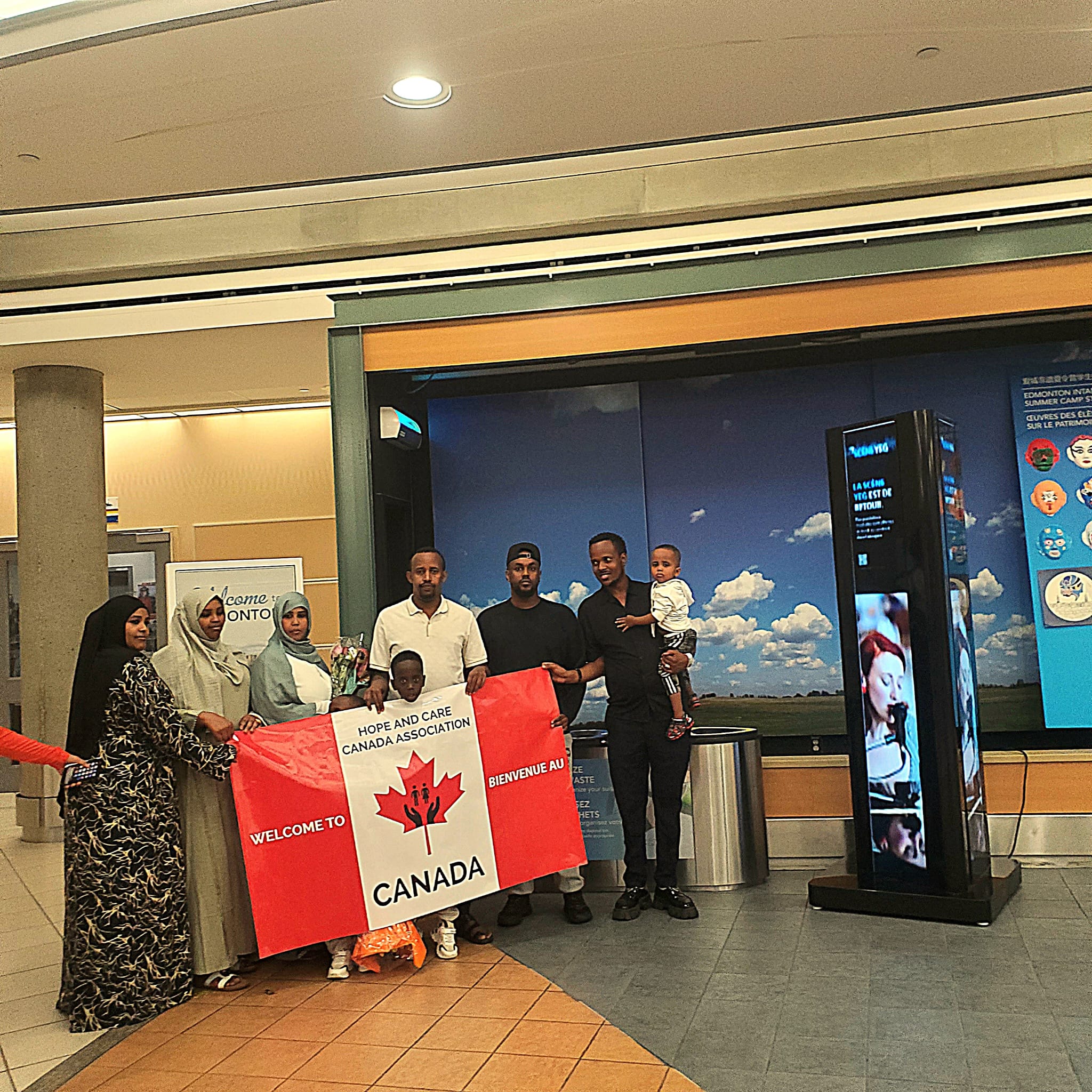 Receiving arrivals at YEG